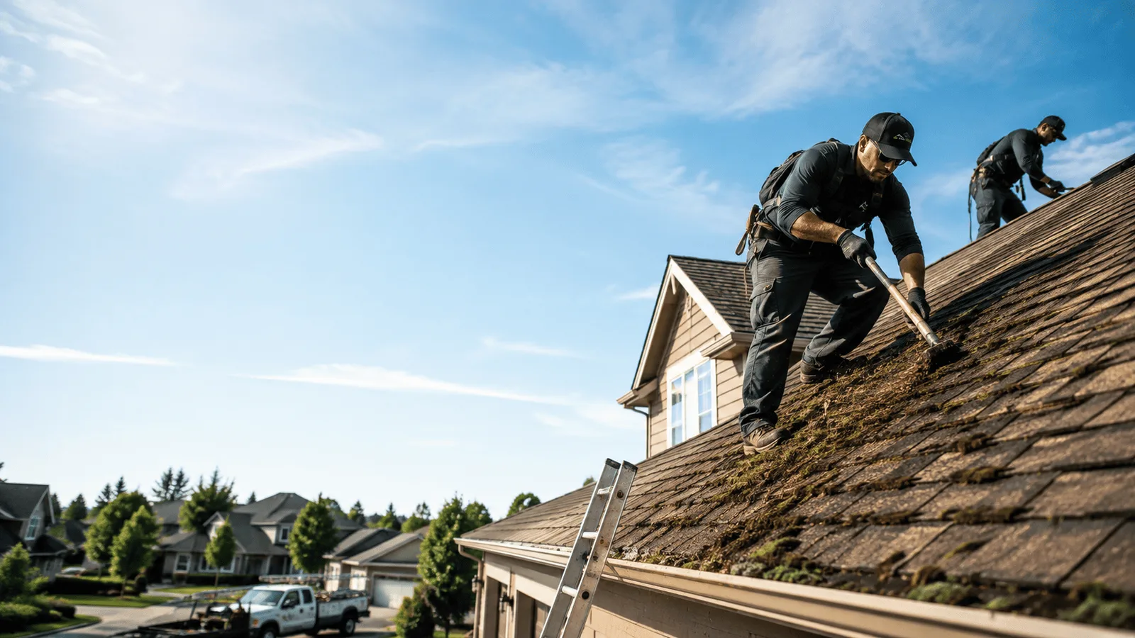 Roof Moss Removal in Rush City, MN near me